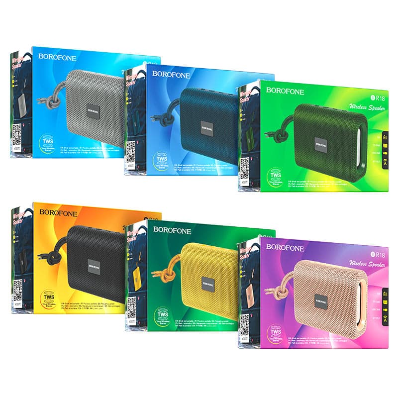 Колонка блютуз Borofone BR18 Encourage серая 500mAh