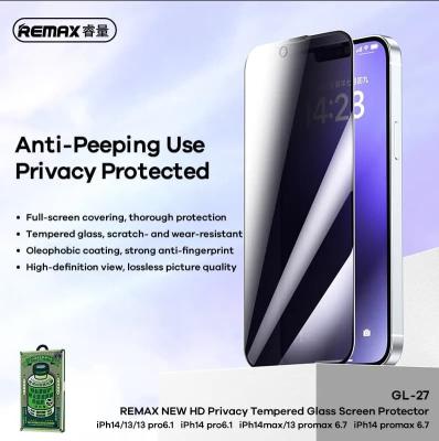 Защитное стекло для iphone 13 Pro Max/14 Plus 6.7 Remax GL-27 Arcing антишпион черное