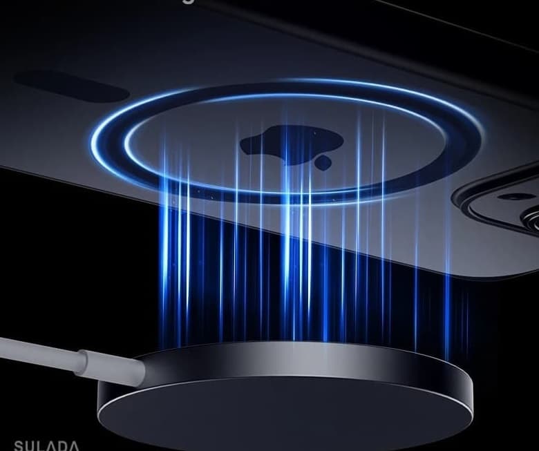 фото Чехол накладка для iphone 16 Pro Max (6.9) SULADA Shugan силикон+пластик притемненный матовый, титановый черный бампер с магнитом для magsafe