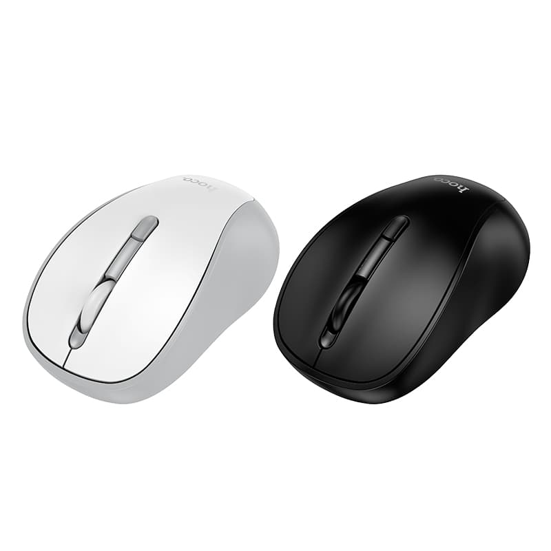 Мышь беспроводная Hoco GM41 двухрежимная 2.4G Bluetooth+USB белая 