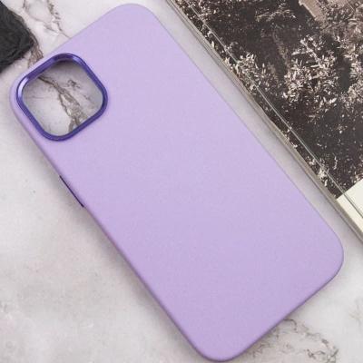 Чехол накладка для iphone 14 Pro Max (6.7) soft силикон сиреневая + металл вокруг камеры и на кнопках