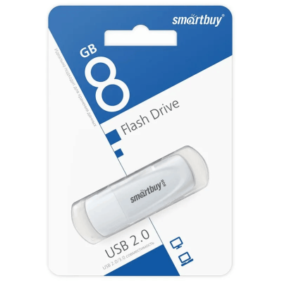 Флеш-накопитель Smartbuy Scout белый 8Gb