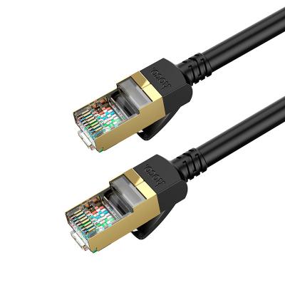 Кабель для интернета Патч-корд UTP Hoco US02 Gigabit RJ45 CAT.6 3м сетевой провод патчкорд черный