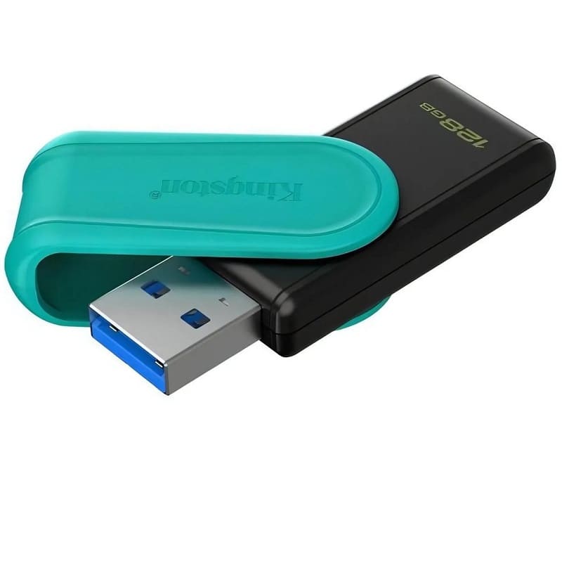 Изображение Флеш-накопитель Kingston DT Exodia S USB 3.2 черный/бирюзовый 128Gb