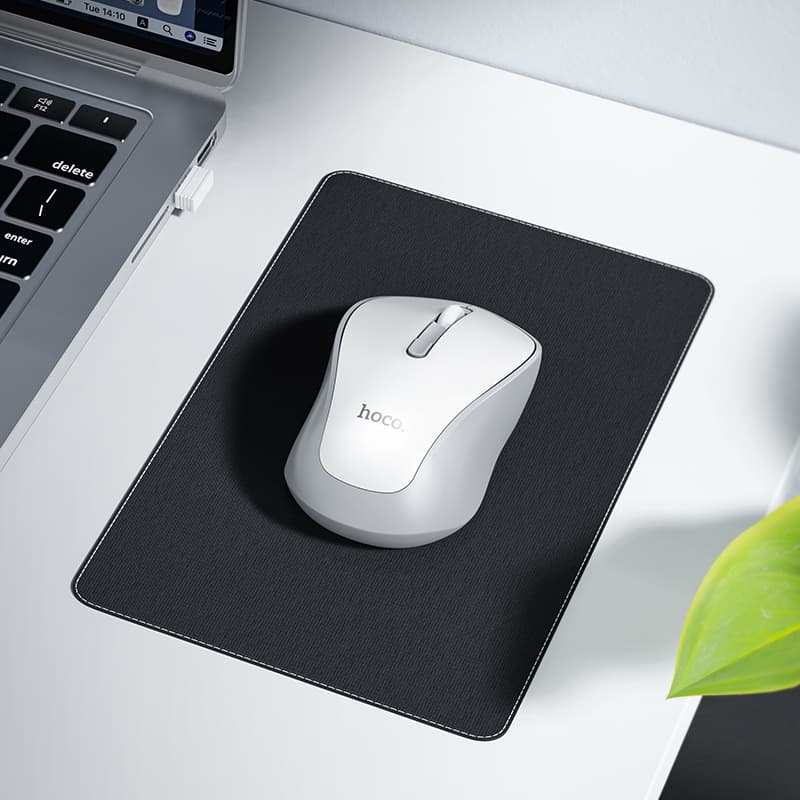 Мышь беспроводная Hoco GM41 двухрежимная 2.4G Bluetooth+USB белая 