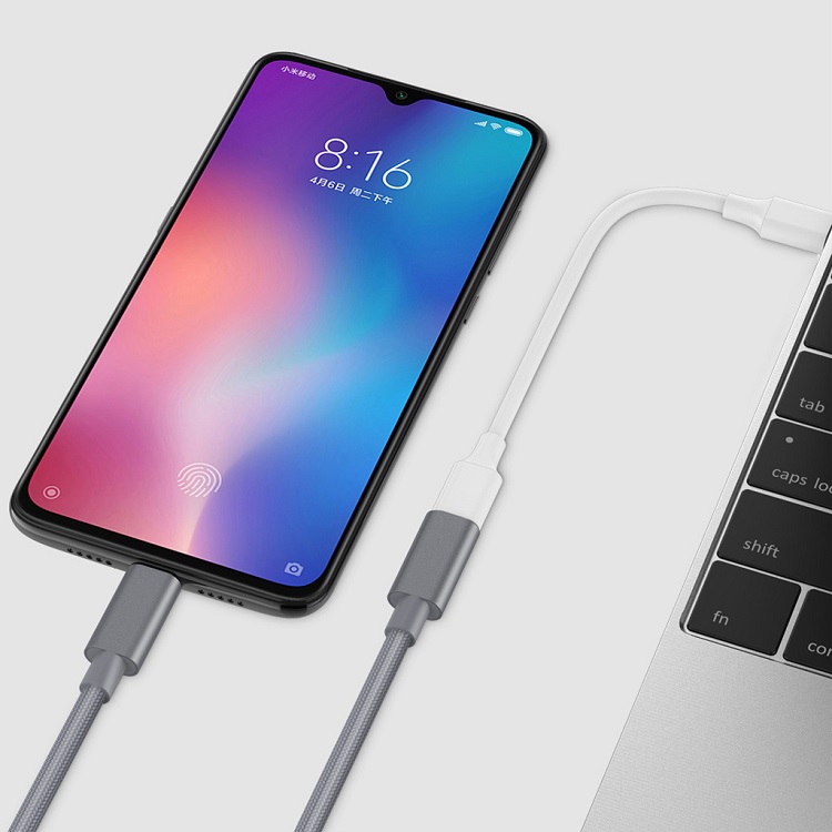 Кабель-переходник для Type-C USB Xiaomi Star Card Extension Cable 20см космический серый