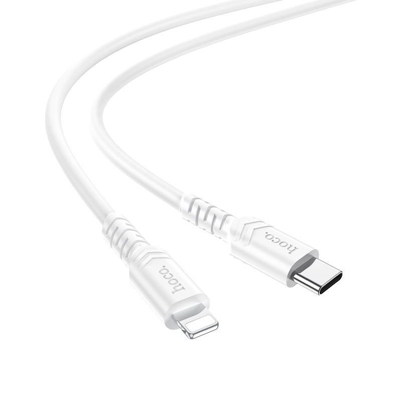 Кабель для зарядки iP Lightning to Type-C HOCO X62 PD 20W 1м 3A белый