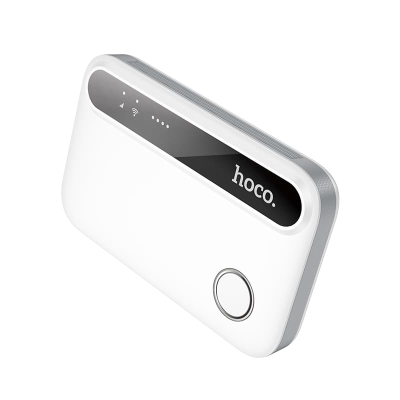 Беспроводной WiFi Роутер карманный Hoco HI41 Wi-Fi6 4G 150Мбит/с 2100mAh работает с сим картой белый