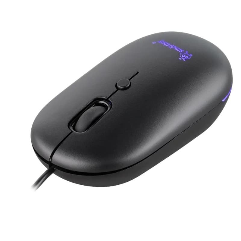 Мышь проводная Smartbuy 328 бесшумная с подсветкой черная (SBM-328-K)