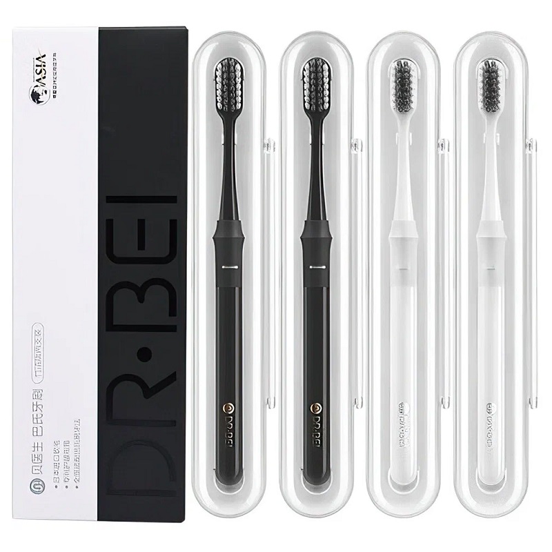 Зубная щетка ми сяоми ксиоми DR.BEI Toothbrush Bamboo Version Soft с контейнером белая Зубная щетка ми сяоми ксиоми DR.BEI Toothbrush Bamboo Version Soft с контейнером белая