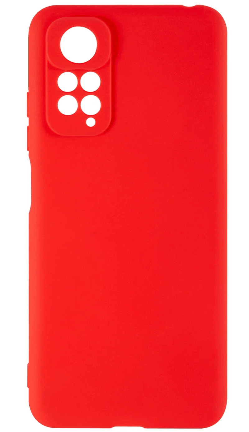 фото Чехол накладка для Xiaomi Poco C40 Red Line Case с защитой камеры и подложкой силикон красная