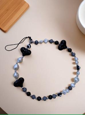 Подвеска брелок обвес Бусины и сердечки SS2410