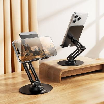 Подставка держатель для телефона HOCO HD15 4.5-7.0d вращающая складная металлическая черная