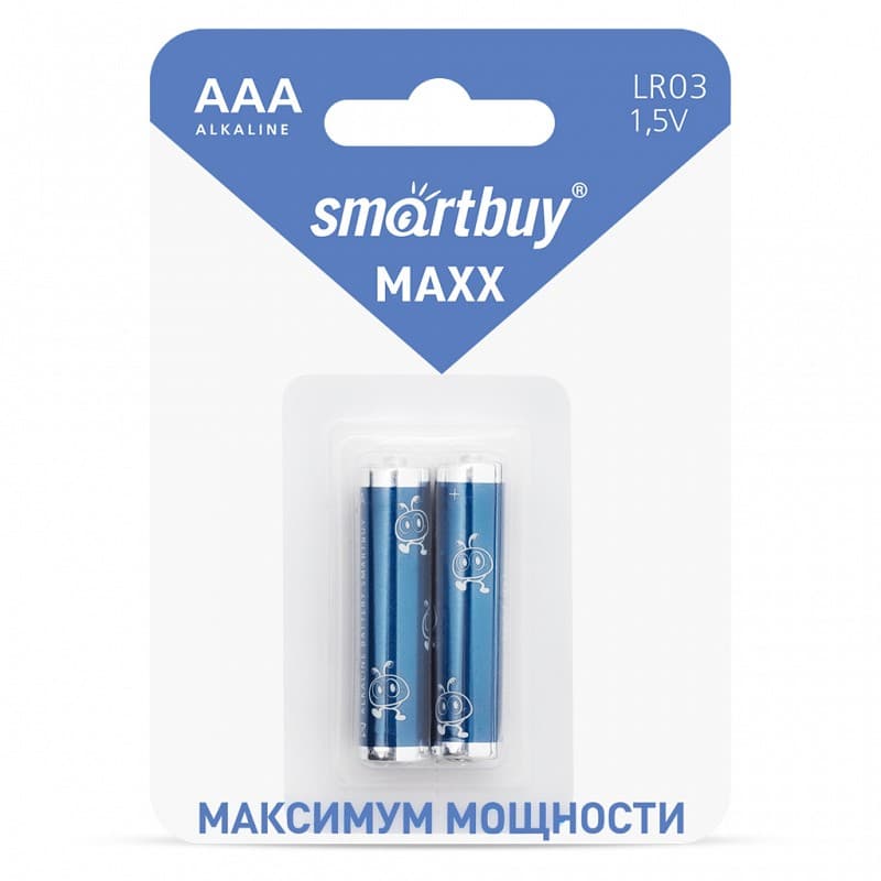 Батарейка Smartbuy алкалиновая LR03/2B MAXX (SBBM-3A02B) Батарейка Smartbuy алкалиновая LR03/2B MAXX (SBBM-3A02B)