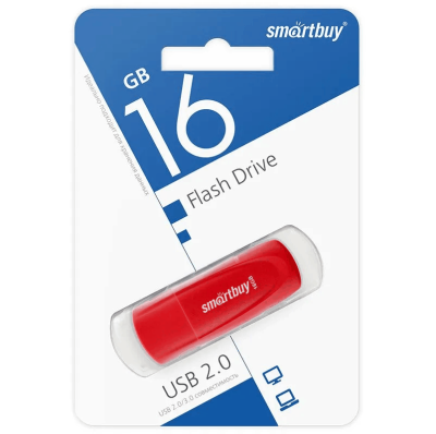 Флеш-накопитель Smartbuy Scout красный 16Gb Флеш-накопитель Smartbuy Scout красный 16Gb