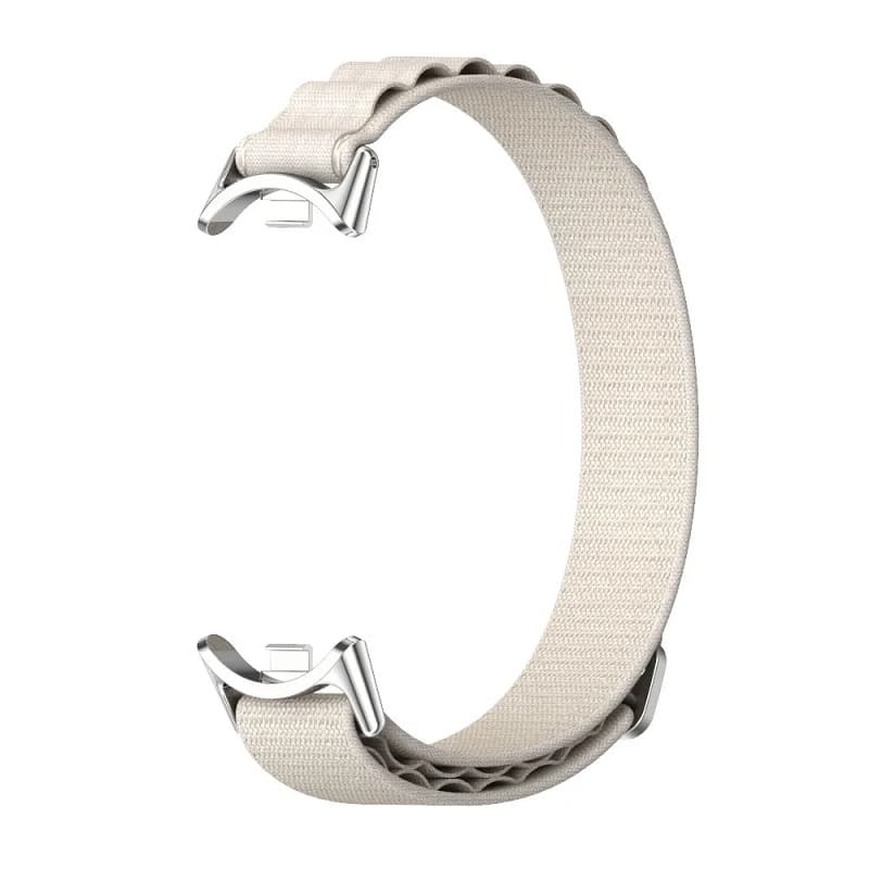 Ремешок для Mi Band 8 нейлоновый застежка крючок оранжевый