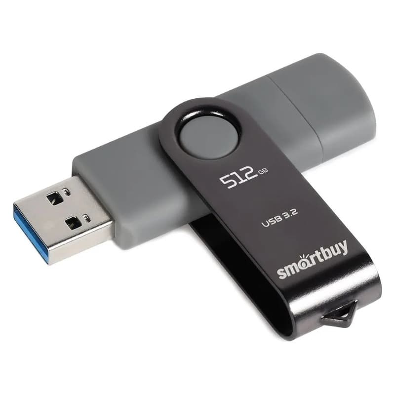 Изображение Флеш-накопитель Smartbuy Twist Dual USB 3.0/3.1 Type-C/Type-A 512Gb