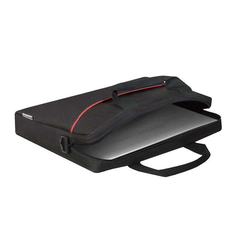 фото Сумка для ноутбука Defender Lite 15,6d карман, черная+красный