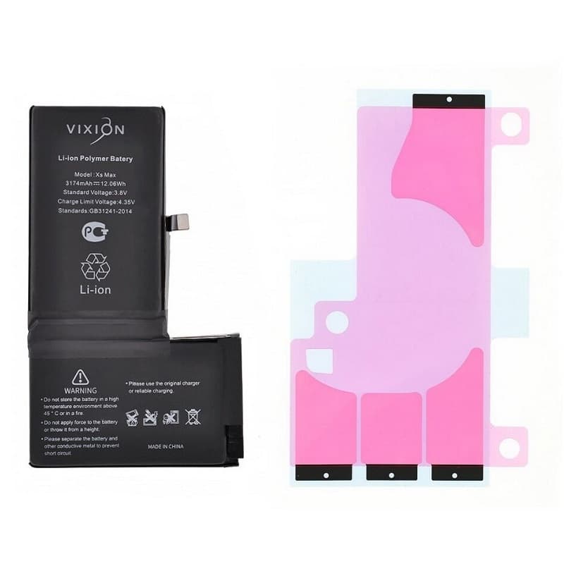 фото Аккумулятор для iphone XS Max 3174mAh Vixion с монтажным скотчем