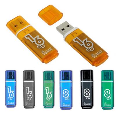 Флеш-накопитель Smartbuy Glossy черная 8Gb
