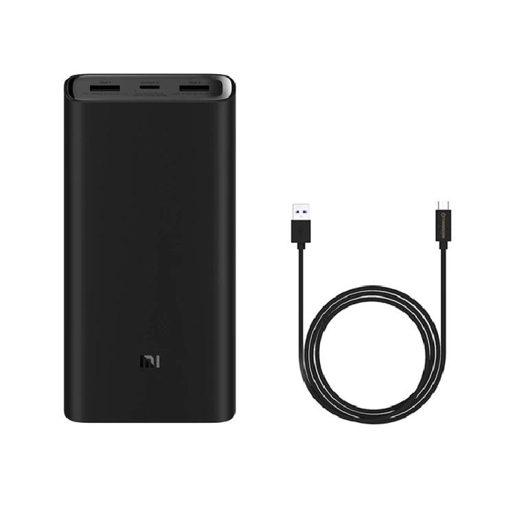 Изображение Внешний аккумулятор повербанк Xiaomi Mi Power Bank 20000mAh 50W черный фото Внешний аккумулятор повербанк Xiaomi Mi Power Bank 20000mAh 50W черный