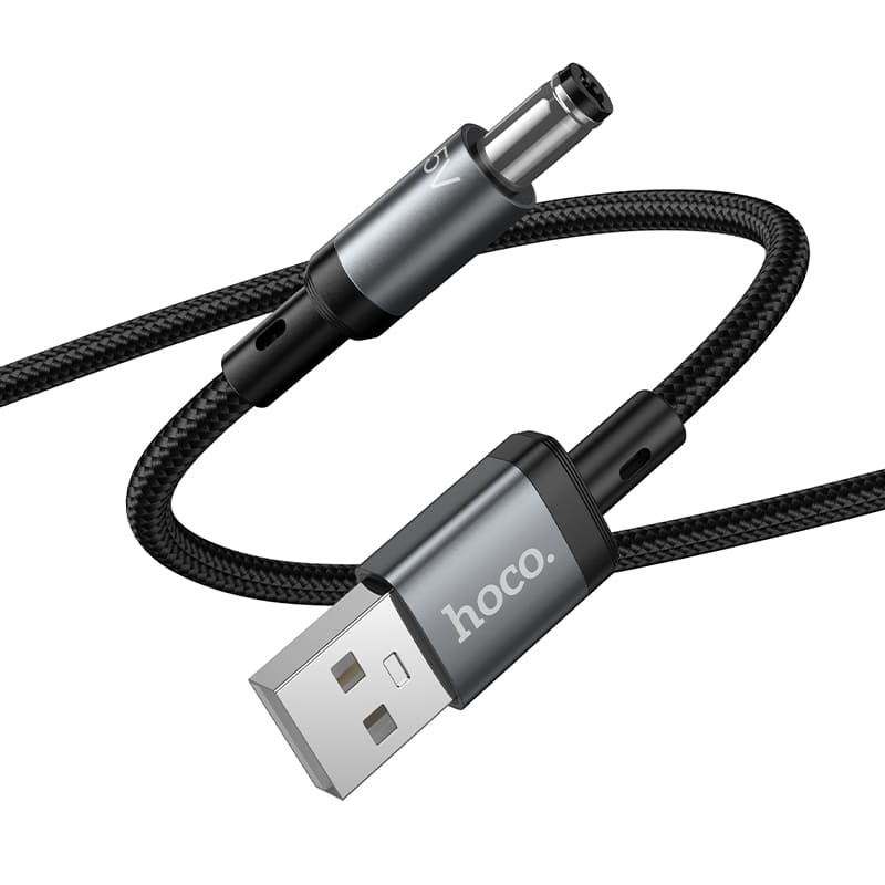 Кабель для зарядки USB-A to DC 5.5 HOCO X129 5V/1A 1м штекер 5.5 черный