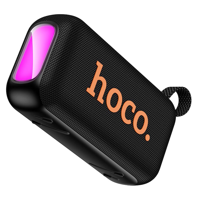 Колонка блютуз HOCO HC32 LED влагозащищенная черная 1500mAh