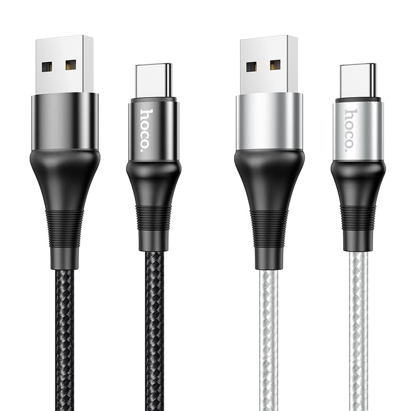 Кабель для зарядки Type-C USB HOCO X50 3A серый