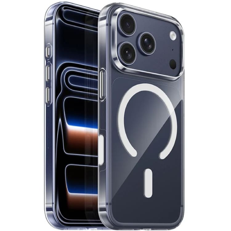фото Чехол накладка для iphone 16 Pro (6.3) HOCO AS4 пластик с магнитом прозрачная