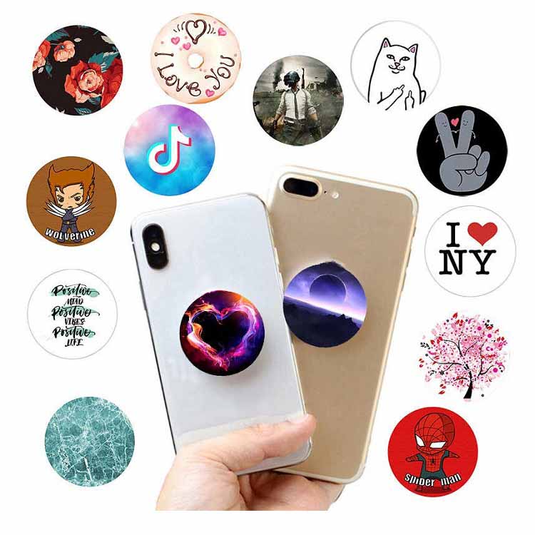 фото POPSOCKET для телефона бабочка бежевая