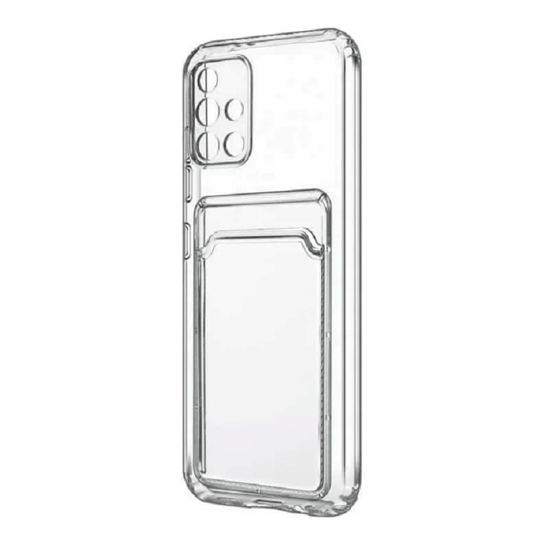 фото Чехол накладка для Xiaomi Redmi A3/Redmi A3x/Poco C61 Red Line iBox Crystal с картхолдером силикон прозрачный