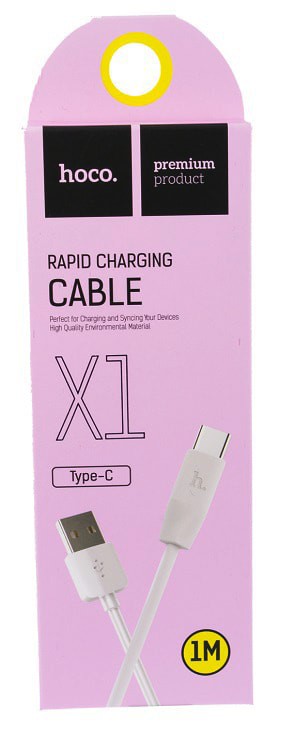 Кабель для зарядки Type-C USB HOCO X1 1м белый