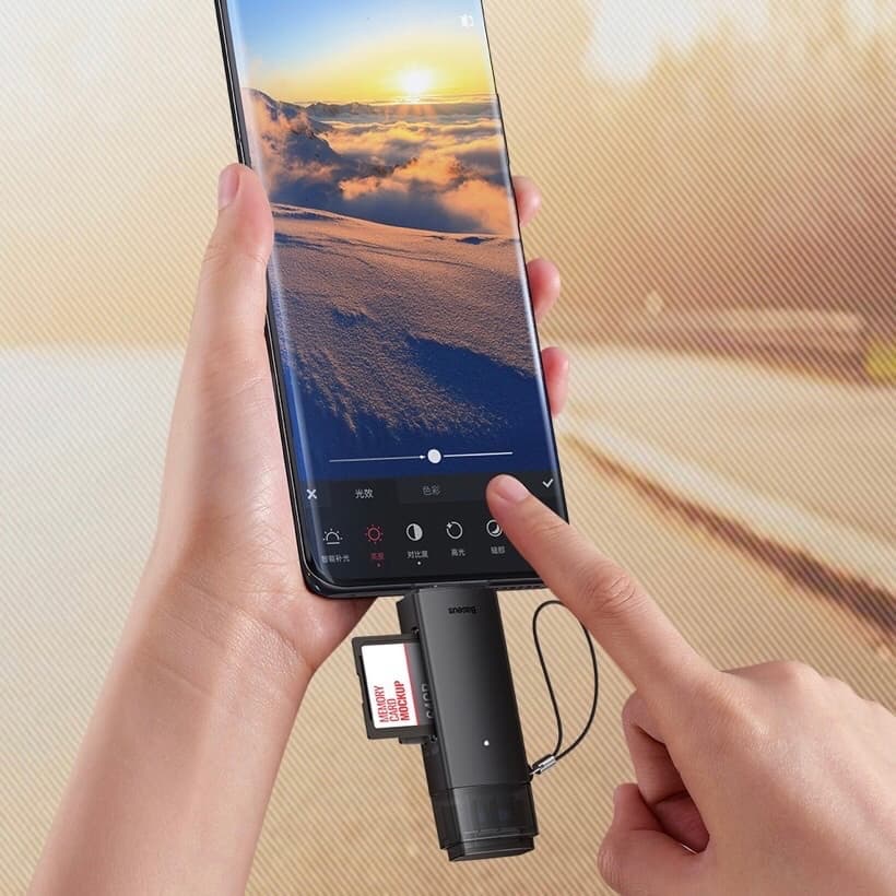 Картридер Baseus Lite card reader для USB 3.0/Type-C USB на SD/TF WKQX060113 серый Картридер Baseus Lite card reader для USB 3.0/Type-C USB на SD/TF WKQX060113 серый