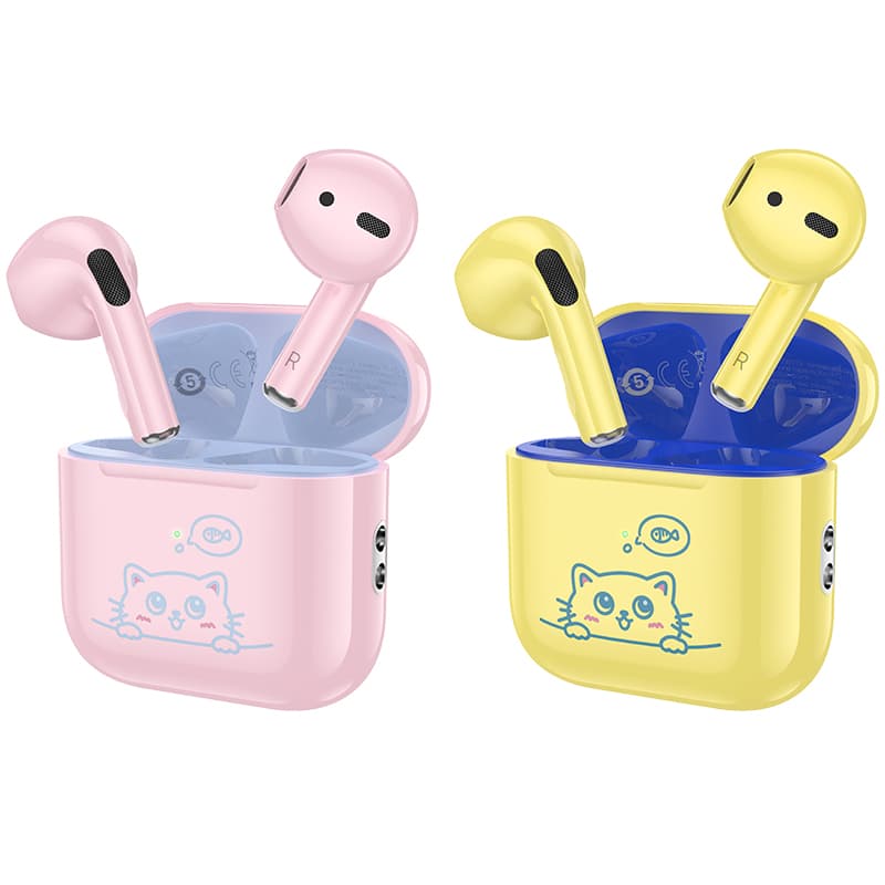 фото Наушники беспроводные Hoco EW112 детские желтые