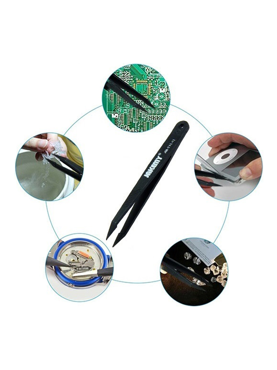 Набор пинцетов Jakemy JM-T11 (3 в 1) антистатические Набор пинцетов Jakemy JM-T11 (3 в 1) антистатические