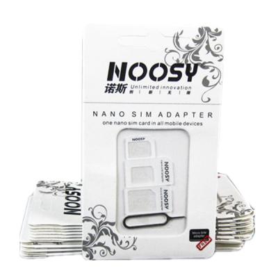Переходник универсальный для Sim Noosy 4 в 1 белый
