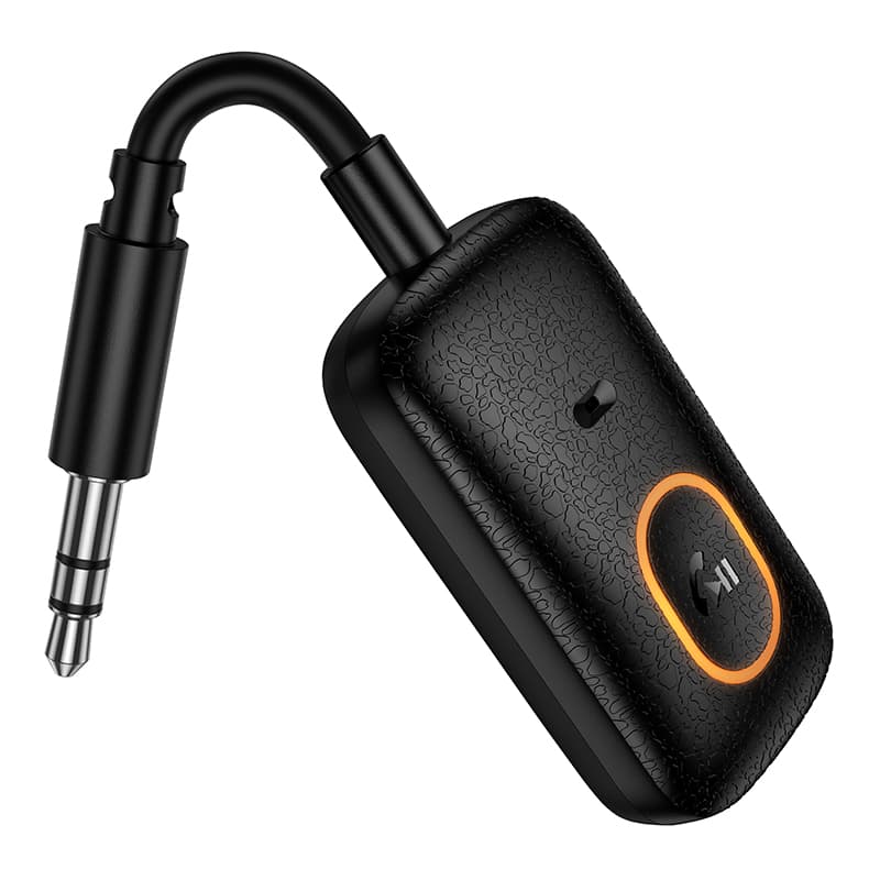 фото Блютуз aux трансмиттер bluetooth адаптер ресивер Hoco E151 черный