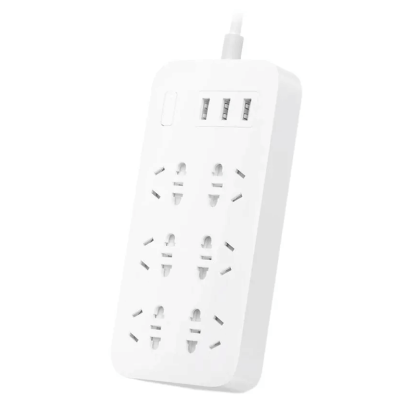 Сетевой фильтр Xiaomi Mi Power Strip 6 гнезд + 3USB 2A белый китайская вилка