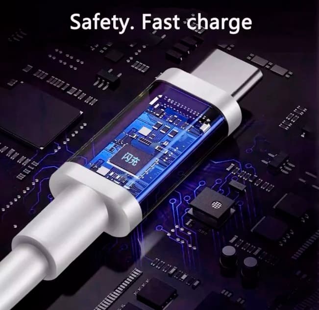 Кабель для быстрой зарядки Type-C USB to Type-C USB Xiaomi Mi 6A / 120 Вт 100см белый 
