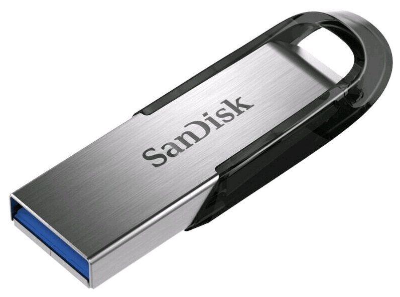 Изображение Флеш-накопитель Sandisk Cruzer Ultra Flair Z73 USB 3.0 150MB/s 256Gb серебристо-черный
