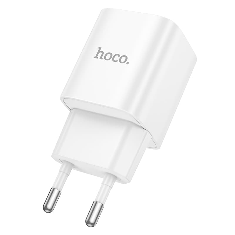 фото Сетевое зарядное устройство Адаптер Блок питания HOCO C147A PD 20W+QC3.0 / Type-C USB-C+USB белое