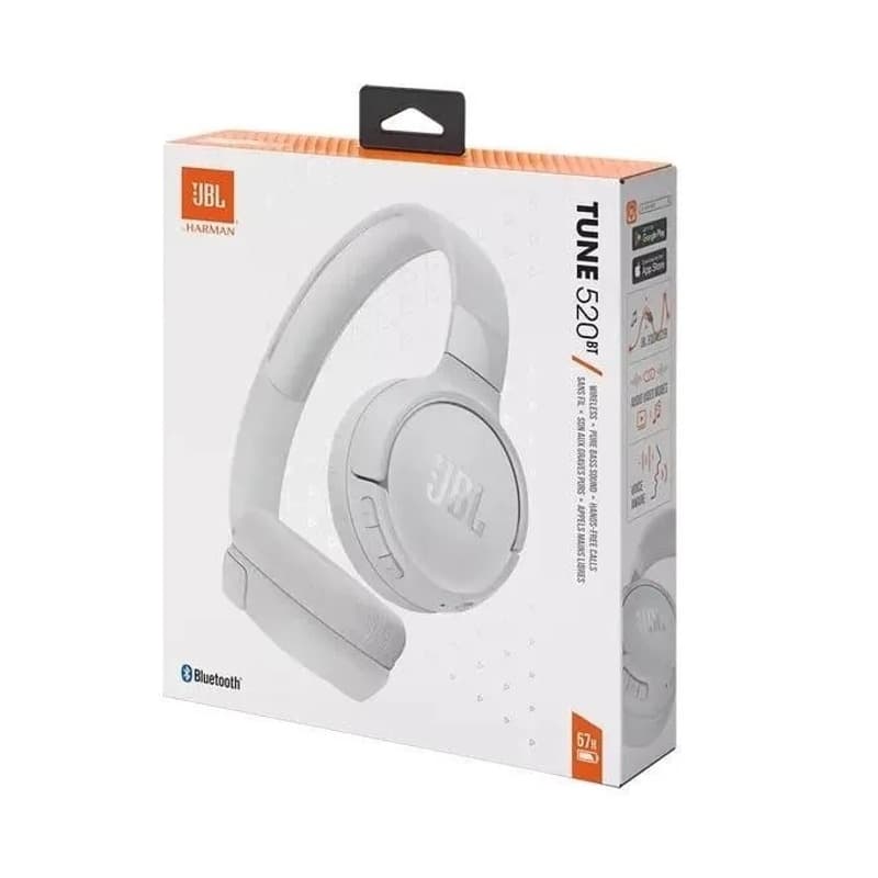 фото Наушники беспроводные накладные JBL T520BT белые