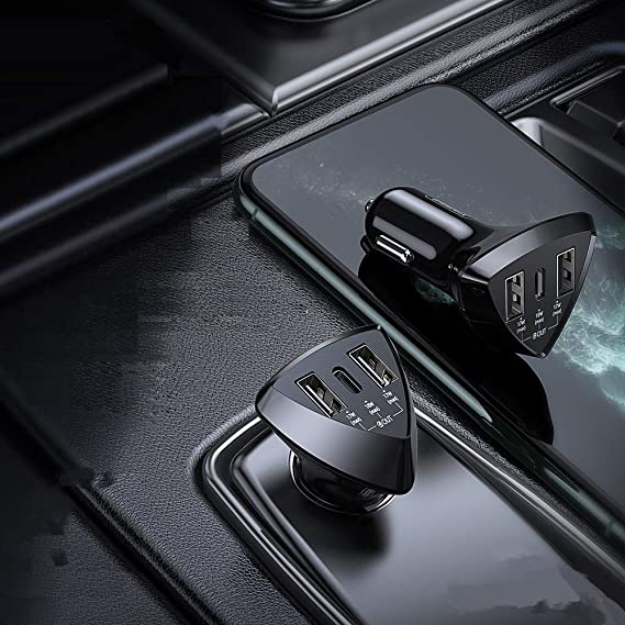 Изображение Автомобильное зарядное устройство Remax RCC214 Alien Pro PD 18W+2QC3.0 / Type-C USB-C+2USB черное фото Автомобильное зарядное устройство Remax RCC214 Alien Pro PD 18W+2QC3.0 / Type-C USB-C+2USB черное
