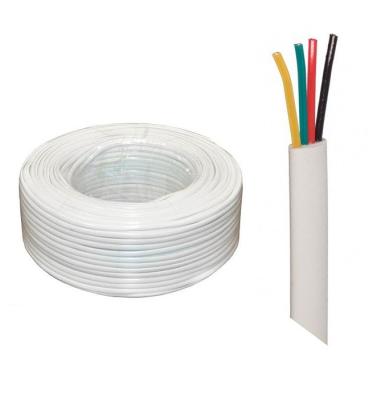 Телефонный кабель Atcom AT10121 4 жильный (26 awg CCS, 100 m) белый