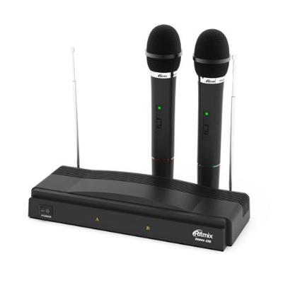 Беспроводная микрофонная система Ritmix RWM-210 черный