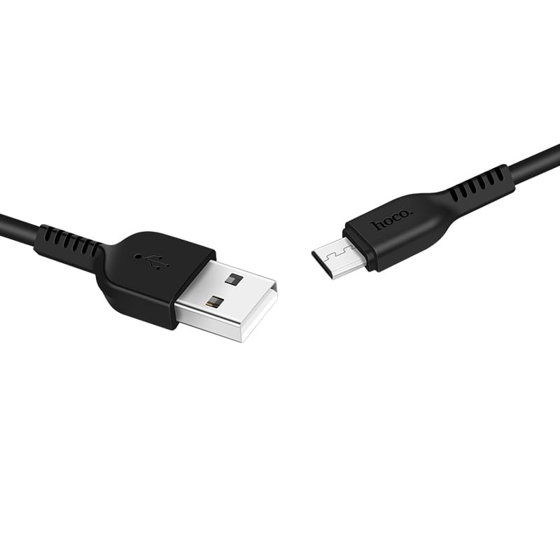 Кабель для зарядки Micro USB HOCO X20 2.4A 3м черный