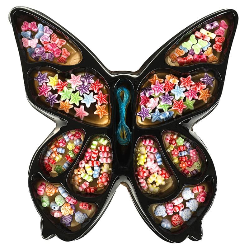 Набор для рукоделия и плетения из бусин принцессы дисней Beadset-PDB / бусины фигурки Мульти Арт