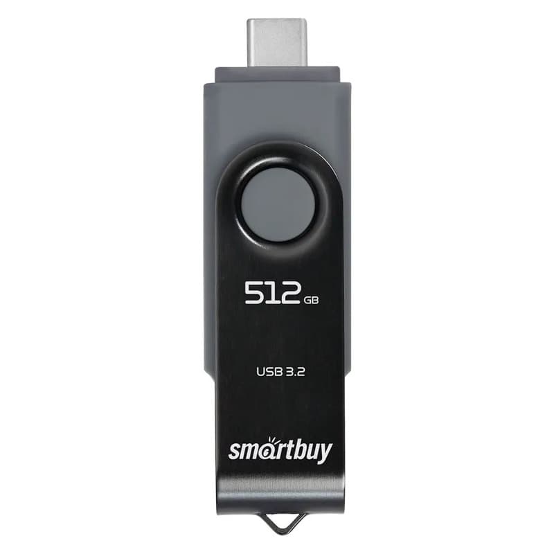 Изображение Флеш-накопитель Smartbuy Twist Dual USB 3.0/3.1 Type-C/Type-A 512Gb Изображение Флеш-накопитель Smartbuy Twist Dual USB 3.0/3.1 Type-C/Type-A 512Gb
