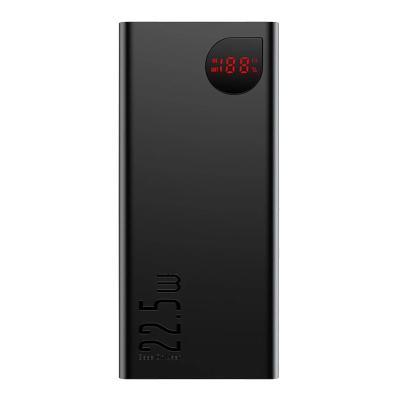 Внешний аккумулятор повербанк Power bank Baseus Adaman Metal Digital Display 10000mAh PD 22.5W черный PPADM10S / PPAD000001