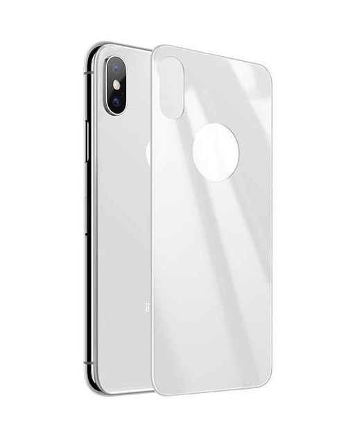 фото Защитное стекло для iphone X/XS (5.8) HOCO V10 Backside 3D на заднюю панель серебро/белое